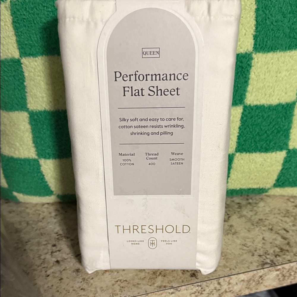 Threshold Cream Performance Flat Sheet